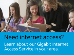 Learn about our gigabit access in your area. E-rate